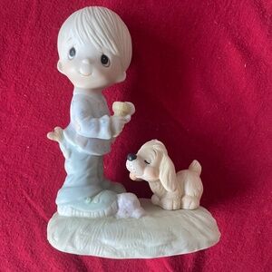 Vintage 1978 Precious Moments Figurine: Praise The Lord Anyhow, Original 21 Piec